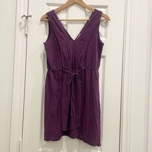 Anthropologie Purple Cover Up Dress, XS